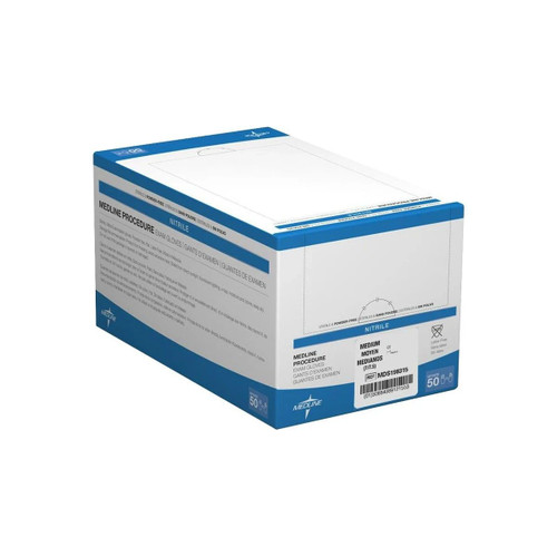 Medline - Mds198416 - Sterile Powder - Free Nitrile Exam Glove, Large
