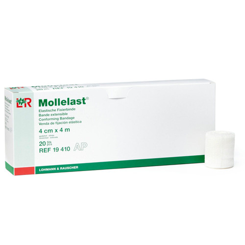 Lohmann Rauscher - Mollelast - 19410 - Conforming Bandage, Sterile, Latex Free, 1-3 5 X 4-2 5 Yds 