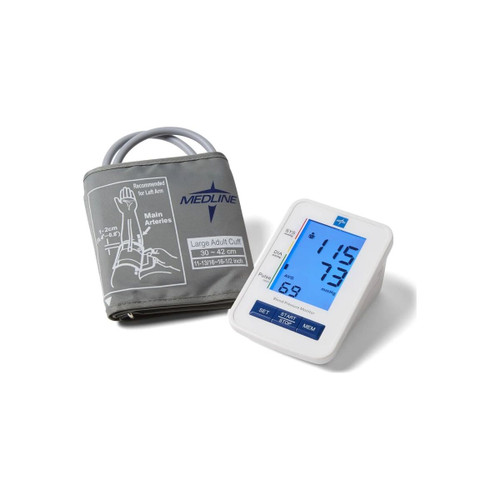 Medline - Mds4001lat - Automatic Digital Blood Pressure Monitor With Large Adult Cuff - Lg