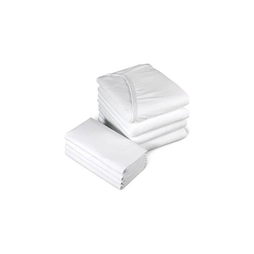 Medline - Mdtl1020872Bn - Bed Sheet Flat 66 W X 115 L Inch White Cotton / Polyester Reusable
