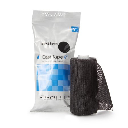 Mckesson - 115-4A - Cast Tape 4 Inch X 12 Foot Fiberglass Black