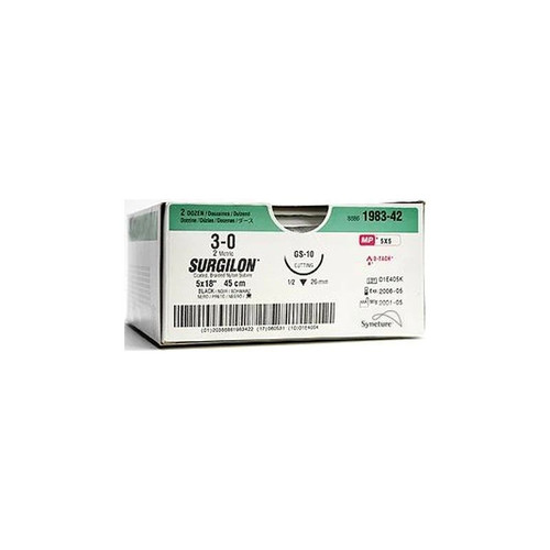 Medtronic - Surgilon - 88861918-31 - 8886191831 - Suture, Surglon Blk 4 - 0 18 Nondl