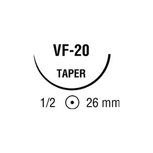 Medtronic - Surgipro - Vp-151 - Mitg - Nonabsorbable Suture With Needle Polypropylene Vf - 20 1/2 Circle Taper Point Size 2 - 0 Monofilament