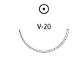 Medtronic - Velosorb Fast - Cv-416G - Cv416G - Suture, 3 - 0 Undyed 30 V - 20