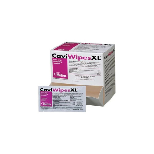 Metrex Research - Caviwipes - 13-1155 - Surface Disinfectant Premoistened Alcohol Based Manual Pull Wipe 50 Count Individual Packet Scent Nonsterile