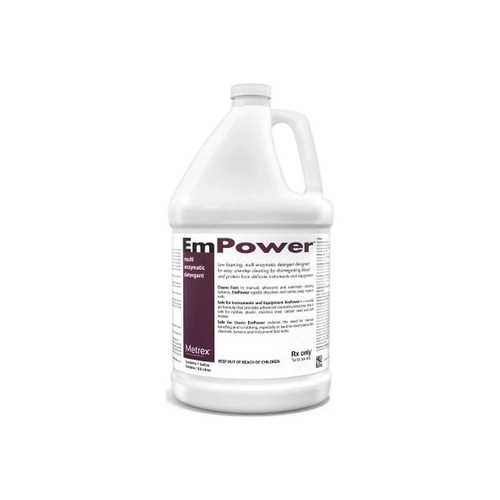 Metrex Research - Empower - 10-4100 - Dual Enzymatic Instrument Detergent Liquid Concentrate 1 Gal Jug Fresh Scent