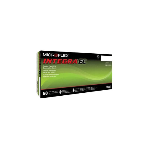 Microflex - Integra - N872 - Ec Exam Glove Medium Nonsterile Nitrile Extended Cuff Length Fully Textured Blue Not Rated