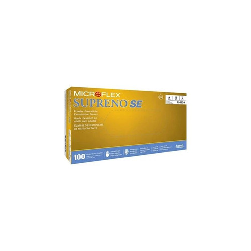 Microflex - Supreno Se - Su-690-M - Exam Glove Medium Nonsterile Nitrile Standard Cuff Length Textured Fingertips Blue Not Rated