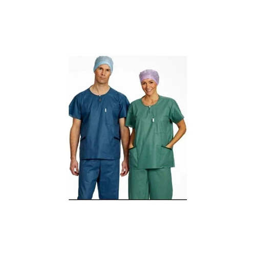 Molnlycke Health Care - Barrier - 18660 - Scrub Shirt 3X - Large Green 3 Pockets Short Sleeve Unisex