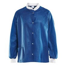 Molnlycke Health Care - Barrier - 28030 - Warm - Up Jacket Blue X - Large Hip Length Spunbond Nonwoven Disposable