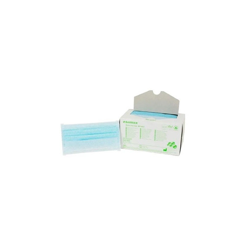 Molnlycke Health Care - Barrier Extra Protection - 42241 - Surgical Mask Anti - Fog Pleated Earloops One Size Fits Most Blue Nonsterile Not Rated Adult