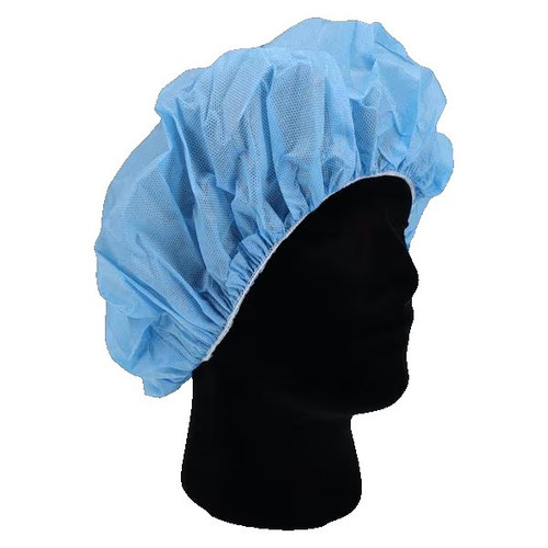 O&M Halyard - 69088 - Cap, Bouffant Sms Blu Lg