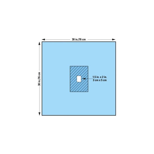 O&M Halyard - 89206 - Drape, Surg Fenstd 30 X30