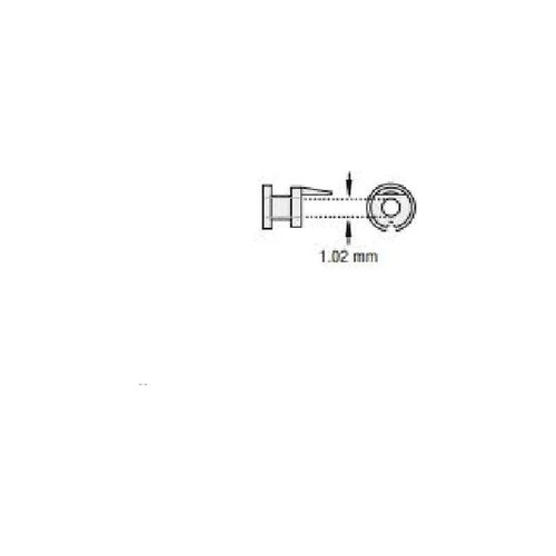 Olympus America - 70241344 - Ear Ventilation Tube Paparella Type 1 1.02 Mm Inner Diameter Ultrasil Silicone Blue
