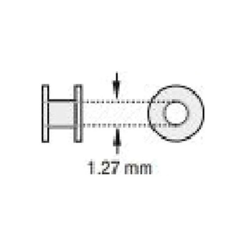 Olympus America - 70245781 - Ear Ventilation Tube Sheehy Collar Button 1.27 Mm Inner Diameter Silicone Blue