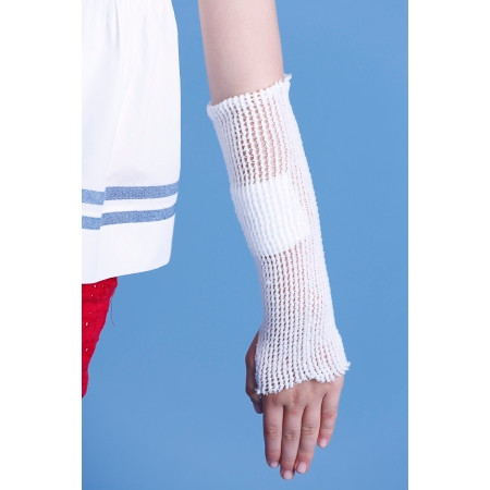 Medi-Tech - Mt Spandage - Mt2X24 - International - Pre - Cuts Elastic Net Retainer Dressing Tubular / Cut 2 X 24 Inch Size White Small Hand Arm Leg Foot Nonsterile