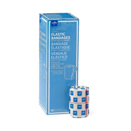 Medline - Matrix Fitness - Mds087003Lf - Elastic Bandage 3 Inch X 5 Yard Double Hook And Loop Closure Natural Nonsterile Medium Compression
