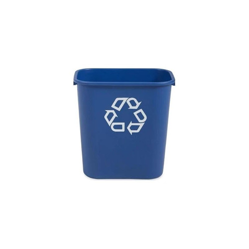Rj Schinner - Deskside - Fg295673Blue - Co - Recycling Container 28 - 1/8 Quart Rectangular Blue Open Top