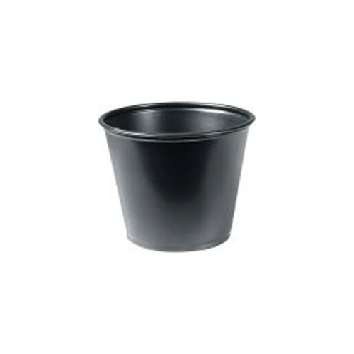 Rj Schinner - Solo - P550Blk - Co - Souffle Cup 5.5 Oz Black Plastic Disposable