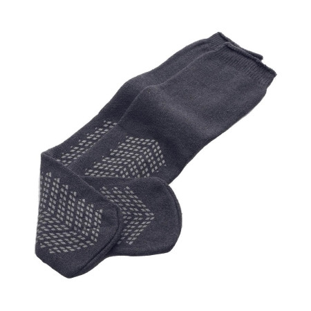 Medline - Mdt211218Bari - Fall Management Slipper Socks Bariatric Gray Ankle High