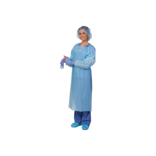 S2S Global - Premier Pro - 2320 - Protective Procedure Gown One Size Fits Most Blue Nonsterile Not Rated Disposable