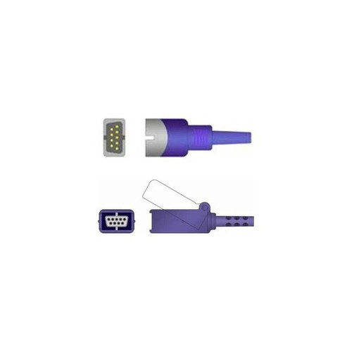Sage Services Group - E06-22M - Spo2 Extension Cable 9 - Pin Connector Monitor Side, Sensor 2.2M