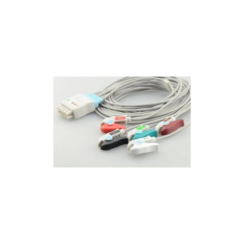 Sage Services Group - L02-05-Mp - Ecg Lead Set 5 - Leads, Grabber Style, Shielded, Mixed Length, Multi Link For Ge Eagle, Solar, Dash 2000 Monitor