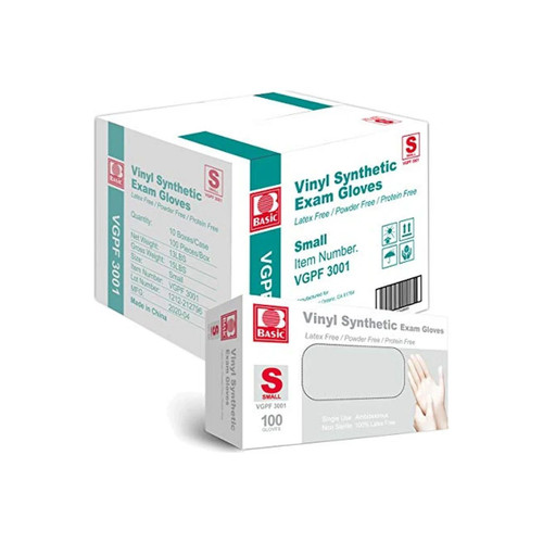 Secure Personal Care Products - Intco - Vgpf 3001 - Vinyl Powder - Free Exam Gloves, Small