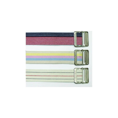Skil-Care - 252070 - Gait Belt 60 Inch Length Pastel Stripe Cotton
