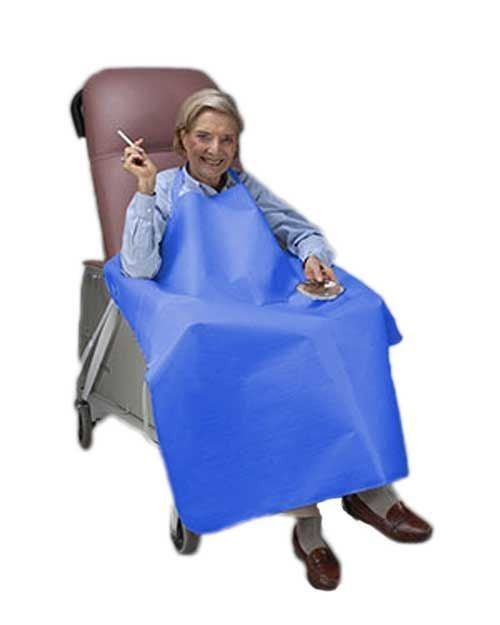 Skil-Care - No-Flame - 906016 - Smoker'S Apron One Size Fits Most Pullover Style Blue