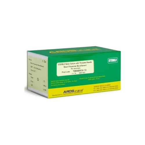 Surgical Specialties - Ak-2508 - 8/0 Non - Absorbable Nylon Suture Mono, Vr5, 1/4 Circle