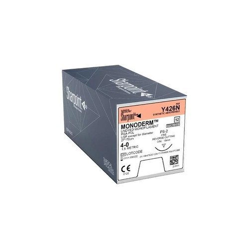 Surgical Specialties - Monoderm - Y426N - Suture, Monofilament, Reverse Cutting, 3/8 Circle