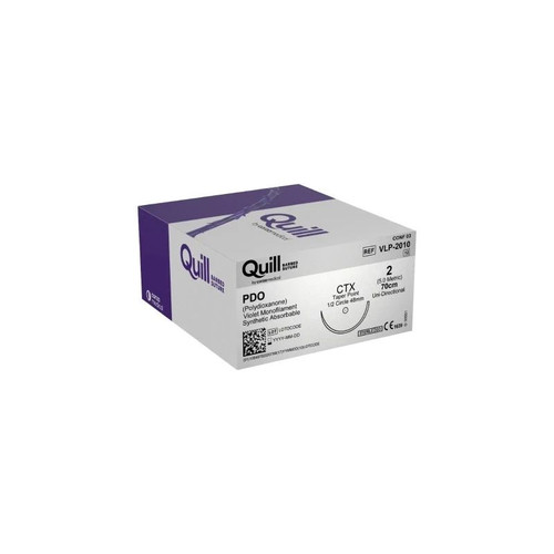Surgical Specialties - Quill Variable Loop Device - Vlp-2010 - Absorbable Suture With Needle Pdo (Polydioxanone) 1/2 Circle Taper Point Size 2 Barbed Monofilament