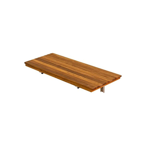 Teakworks4U - Tbf-24Ws - Tbf24Ws - Wall Mount Fold Shower Bench With Slats Burmese Teak