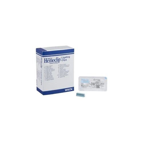 Teleflex - Hemoclip - 523300 - Medical - Traditional Style Ligating Clip Tantalum Medium Blue 10 Clips