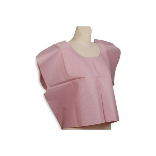 Tidi Products - 910516 - Exam Cape Mauve One Size Fits Most Front / Back Opening Without Closure Unisex