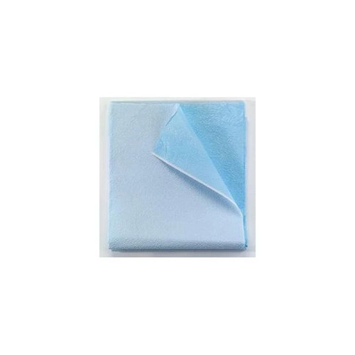 Tidi Products - Everyday - 980927 - Stretcher Sheet Flat 40 X 72 Inch Blue Tissue / Poly Disposable