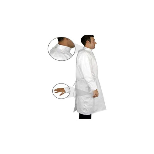 Truecare Biomedi - Tcba40St-R - Cleanroom Gown One Size Fits Most White Sterile Not Rated Disposable