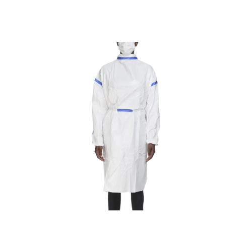 Truecare Biomedi - Tcba54St-R - Chemotherapy Procedure Gown One Size Fits Most White Sterile Astm F739 - 12 Disposable