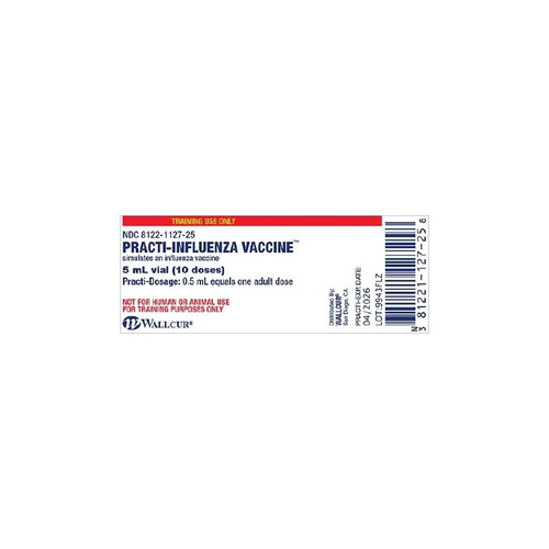 Wallcur - Practi-Influenza Vaccine - 9943Flz - Training Medication Peel - N - Stick Labels