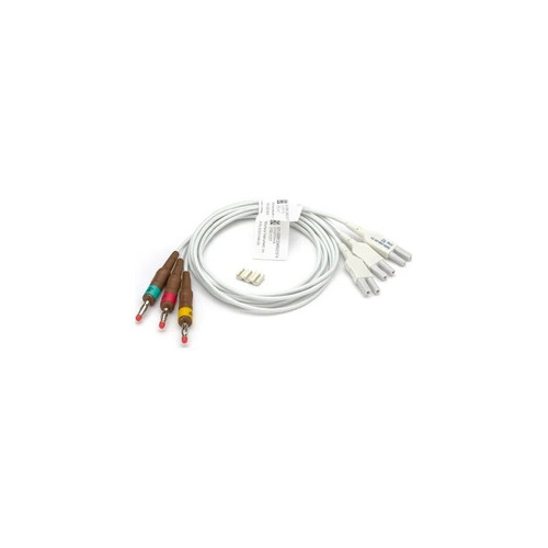 Welch Allyn - 9293-046-64 - Leadwire Set Gray, 3 - Leads, Banana Ends For V1 - V3 Ekg Machine Aha
