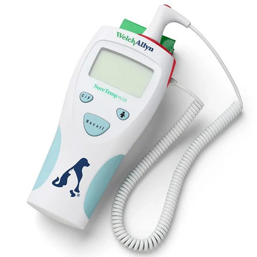 Welch Allyn - Suretemp - 01690-201V - Electronic Probe Thermometer Rectal Veterinary Handheld / Wall Mount