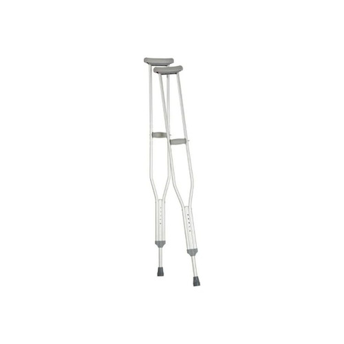Apex - Carex - Fga97600 0000 - Underarm Crutches Aluminum Frame Adult 250 Lbs Weight Capacity Push Button Adjustment