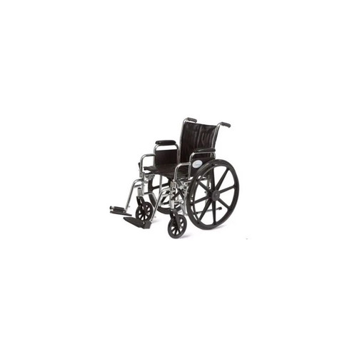 Cardinal Health - Cw0006Cel - Wheelchair Desk Length Arm Elevating Legrest Black Upholstery 22 Inch Seat Width Adult 500 Lbs Weight Capacity