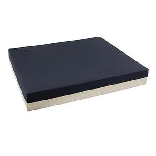 Compass Health - Accurelief - Wcf-203 - Brands Roscoe Polyurethane Foam Wheelchair Cushion With Nylon Cover, 20" X 16" 3" Removable, Washable Top Non - Slip Vinyl Bottom; Navy/Gray Color Retail Packaging.