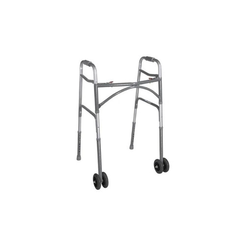 Drive Devilbiss Healthcare - 10220-1Ww - Medical - Bariatric Folding Walker Adjustable Height Steel Frame 600 Lbs Weight Capacity 32 To 39 Inch