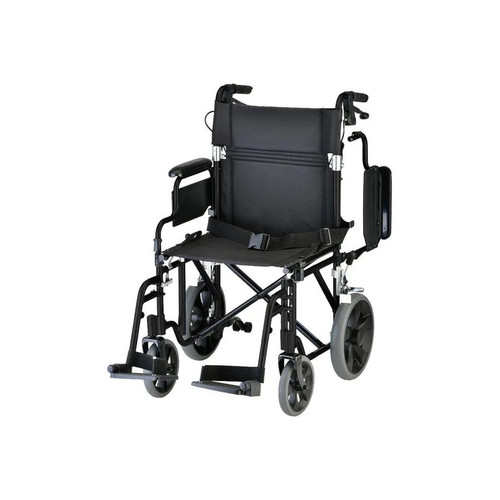 Drive Devilbiss Healthcare - 700-846 - Medical Transport Chair 19 Inch Seat Width Black