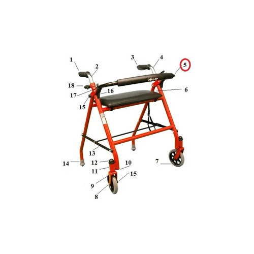 Drive Devilbiss Healthcare - A11-426 - Medical Backrest, Blow Plas F 770 - 510, Wh