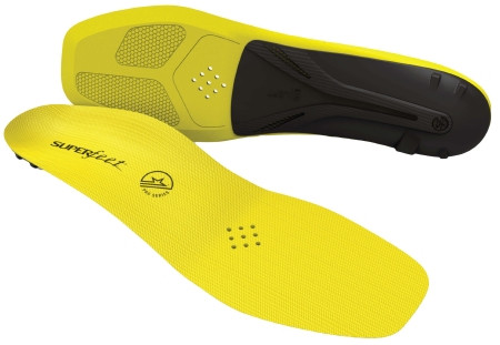 Superfeet - Carbon Pro Hockey - Fl480801 - Insole Full Length Size I Fiber / Foam Black Yellow Skate 12 To 13