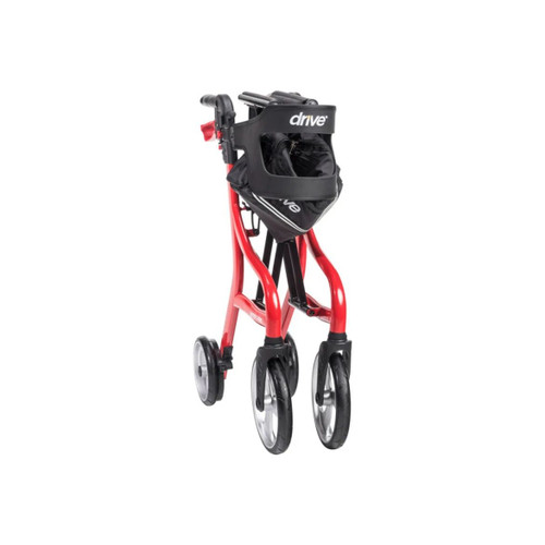 Drive Devilbiss Healthcare - Nitro Sprint - 102662Rd - Medical - 4 Wheel Rollator Red Folding Aluminum Frame